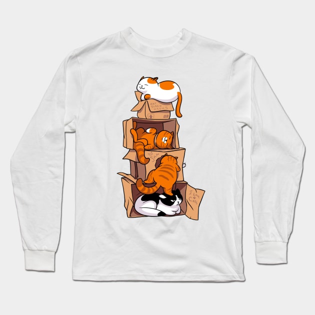 Meow Hostel Long Sleeve T-Shirt by Scud"